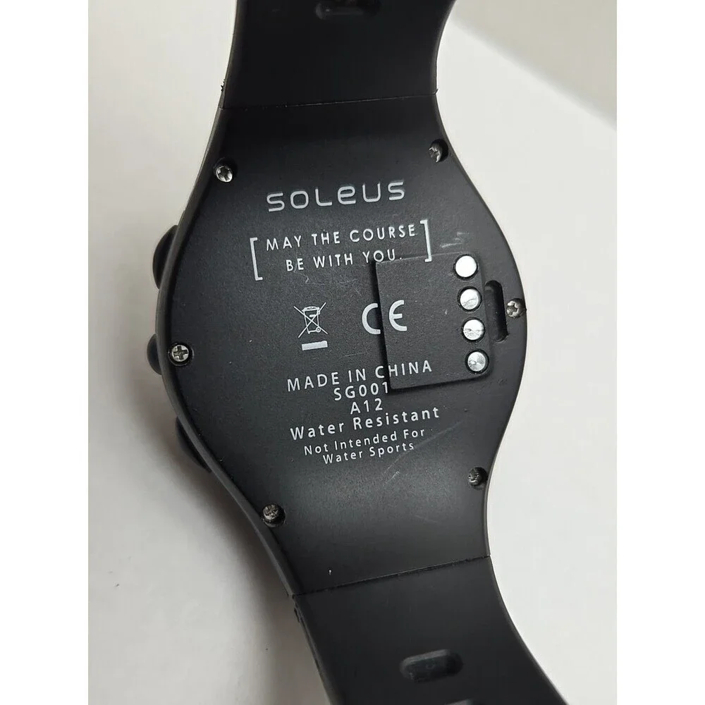 Soleus SG100 J13 GPS Running Watch Digital Fitness Stopwatch Backlight Black